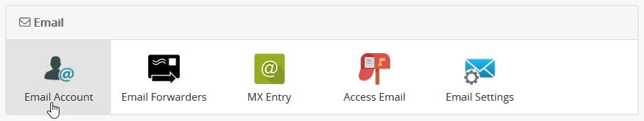 Email panel webuzo