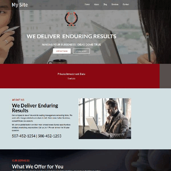 exemplu website sitepad